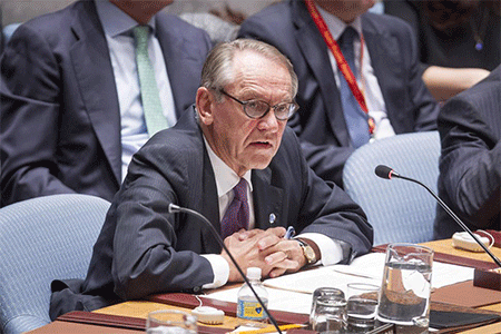 vicesecretario general de Naciones Unidas, Jan Eliasson La ONU acusa a la ocupación del brote de violencia en Palestina